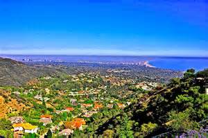 Photos of the Palisades and Surrounding Area. Pacific Palisades looking toward the ocean.